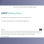 ASCO 2020 NHL Circulating nucleosomes featured