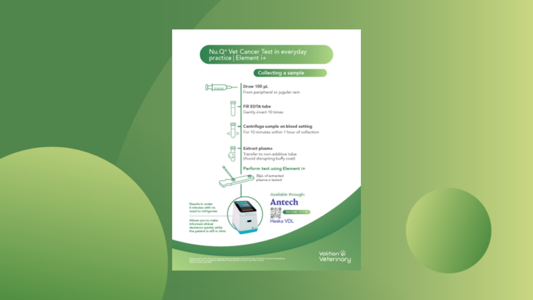 Nu.Q® Vet Cancer Test: How to submit a sample - Volition